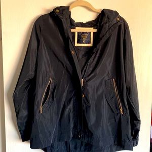 Cavalini Waterproof zip up jacket with hood, navy, XL